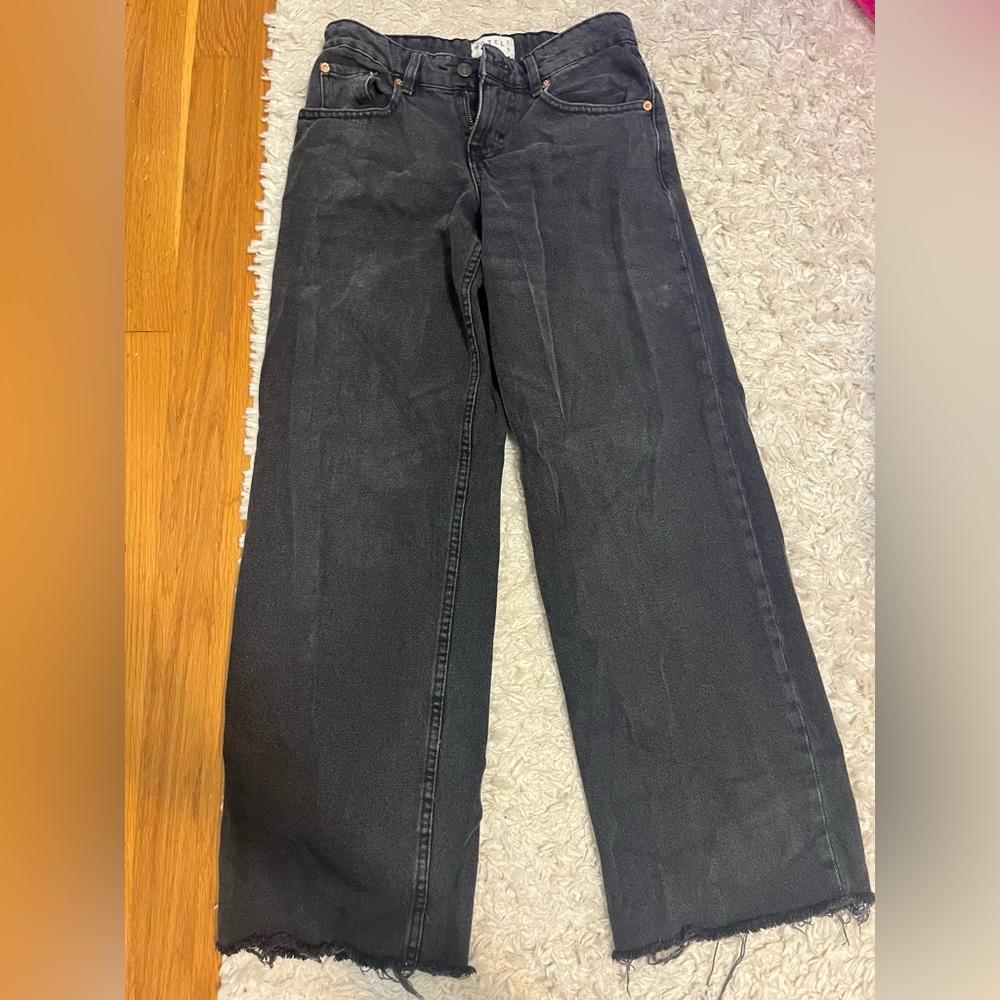 Motel rocks low rise black jeans, lightly worn